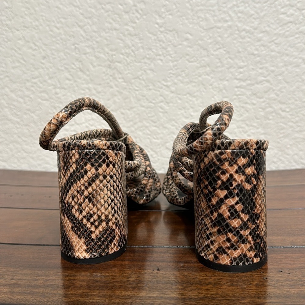 Free People Colette Python Sandals Size 6.5 - Picture 6 of 7